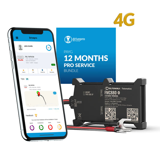 Drivepro FMC880 Easy-fit 4G GPS Tracker - 12 Months Pro Service Bundle