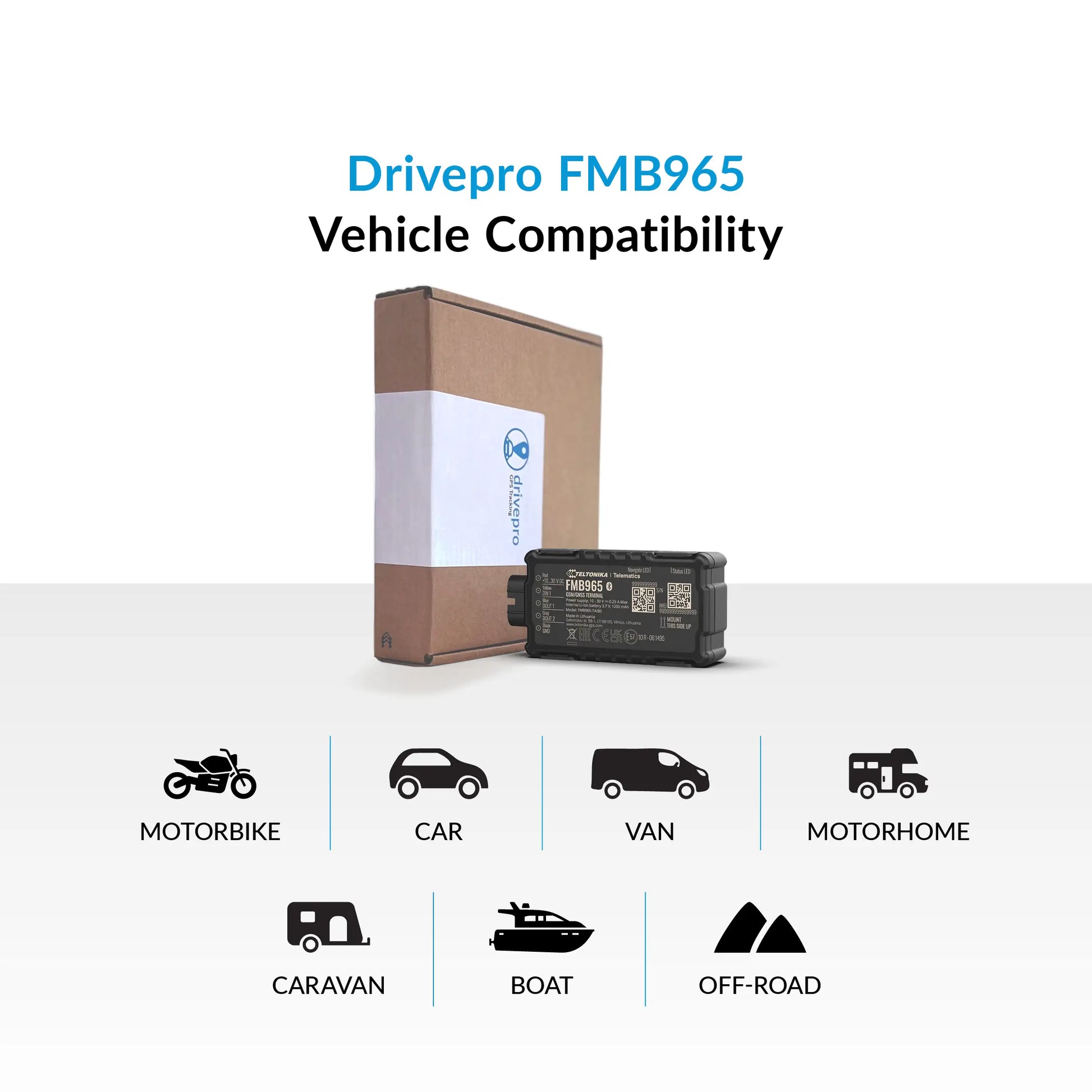 Drivepro Low Power GPS Tracker vehicle compatibility