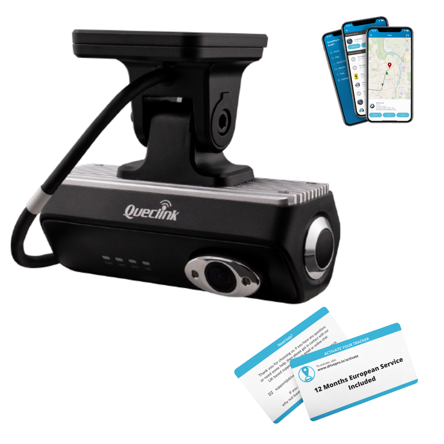 DrivePro.io Dual Camera Tracker CV100LG  - 12 Months Service Included